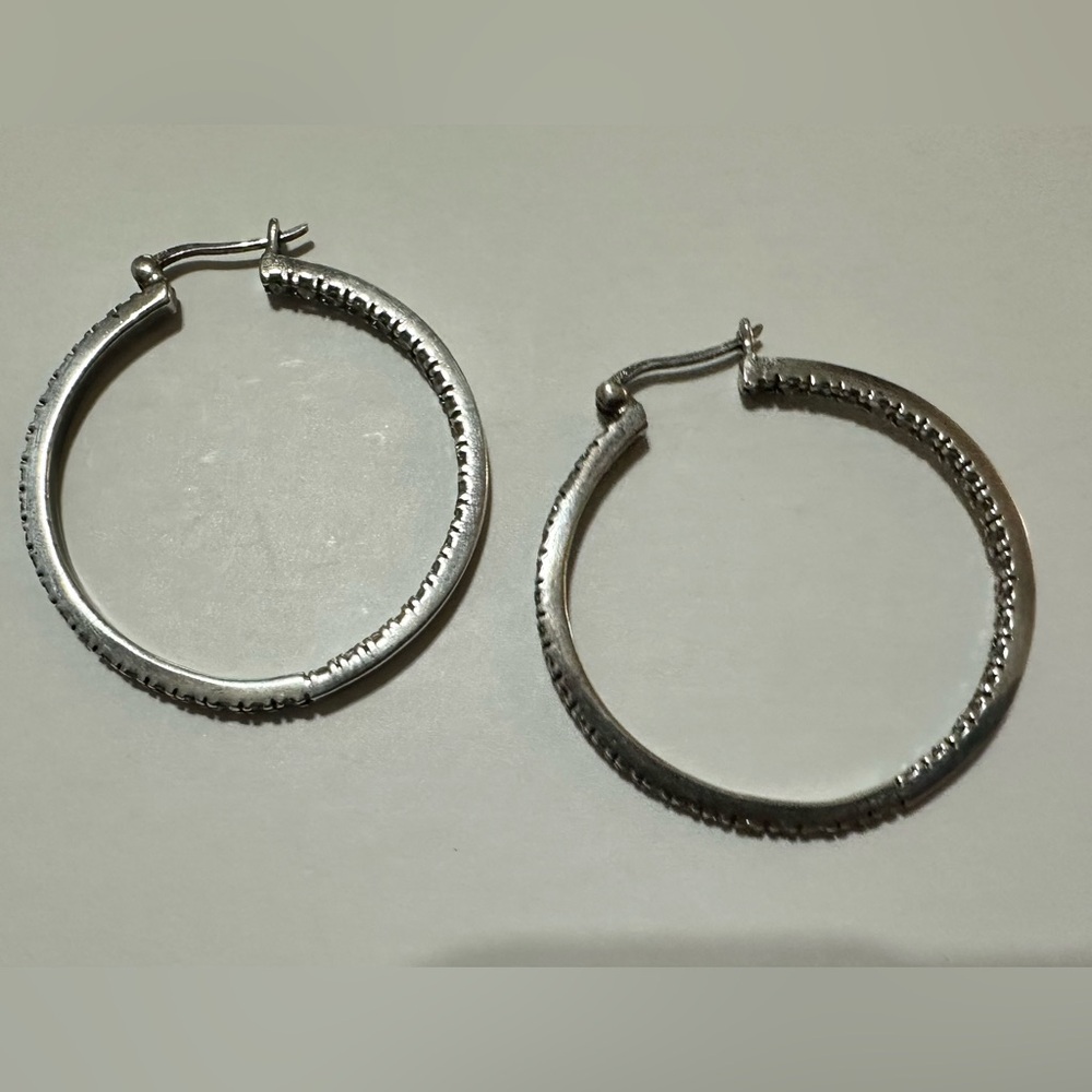 Elegant Silver Hoop Earrings